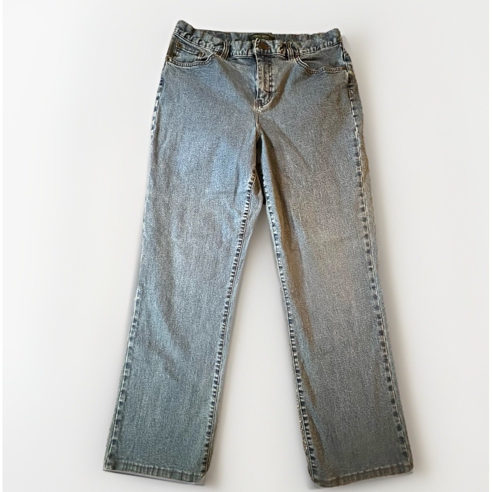 LRL Lauren Jeans Classic Straight Blue Denim Jeans Womens Size 10